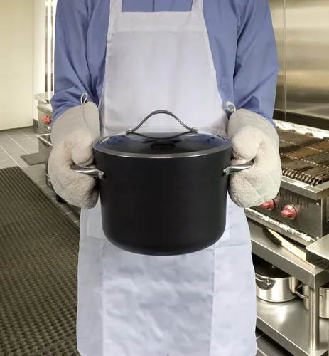 Vista 7 de Nouvelle Legende® Guantes de horno acolchados de algodón de larga duración, protección contra el calor, 17 pulgadas, juego de 2