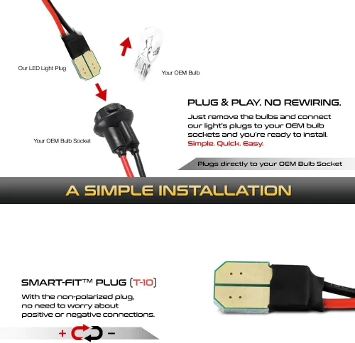 Vista 4 de VIPMOTOZ Luz LED completa para placa de matrícula con lente ahumada para 2003-2018, compatible con Dodge RAM 1500 2500 3500, camioneta Pickup, 6000