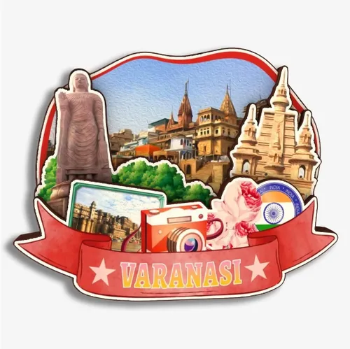 Vista 17 de Jaipur India - Imán de nevera de madera 3D de madera hecha a mano para viajes, recuerdos de la ciudad, imán para nevera, decoración del hogar