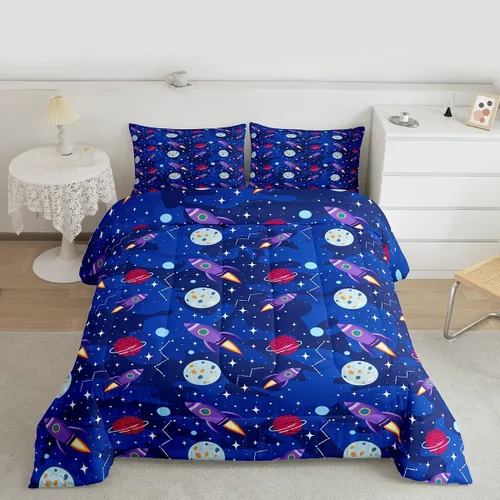 Vista 20 de Erosebridal Dinosaur Twin Comforter Set for Kids, Cute Dinosaur Theme 2Pcs Bedding Sets for Boys Girls, Dark Green and Black Dino Soft Bed Set