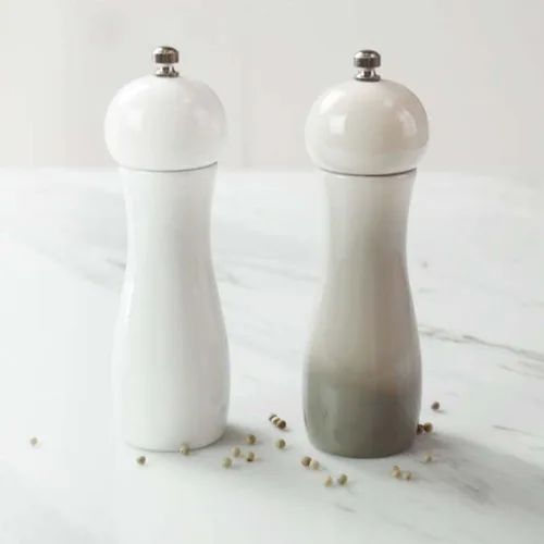 Vista 7 de OSALADI Ceramic Manual Pepper Mill 6-inch Gradient Hand-operated Spice Grinder for Bbq and Kitchen Use