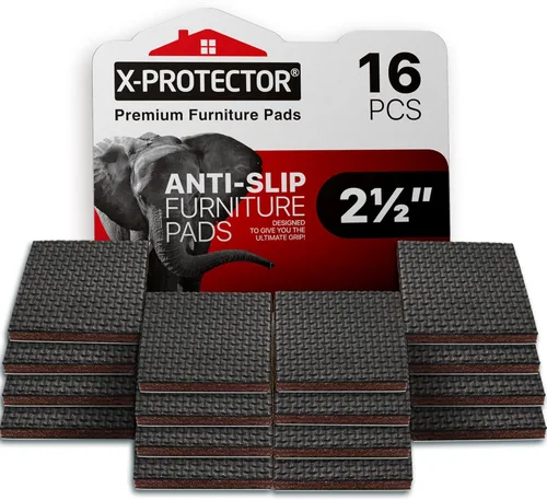 Vista 19 de X-Protector Protectores de suelo de silicona para patas de silla con almohadillas antideslizantes para muebles, 32 piezas de 1.3 a 2 pulgadas