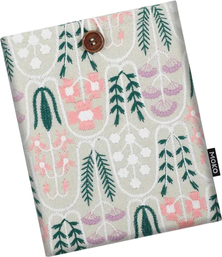 Vista 12 de MoKo Funda protectora acolchada bordada de margaritas de 6-7 pulgadas para Kindle Colorsoft Signature Edition 2024 de 7 pulgadas, Kindle