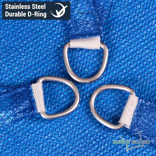 Vista 6 de SUNNY GUARD Toldo parasol rectangular de 6.5 x 10 pies, color azul, con bloqueo UV, para patio trasero, terraza, jardín, actividades e instalaciones