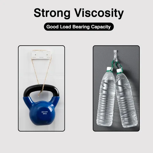 Vista 3 de Soporte Adhesivo para Enchufes sin Perforaciones, Kit de 10 Soportes para Regletas de Alimentación y 40 Clips para Cables, Soporte Autoadhesivo