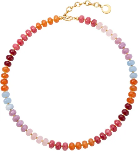 Vista 9 de CANEVINKA Gargantilla bohemia con cuentas chapada en oro de 18 quilates, collar con colgante de cuentas vintage, joyería hecha a mano para mujer