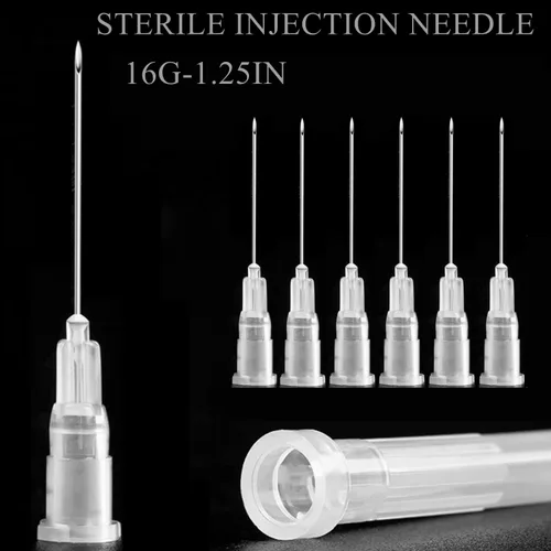 Vista 3 de Paquete de 100 herramientas de laboratorio dispensadoras de acero inoxidable de 16Ga 1 1/4 pulgadas, accesorios para laboratorios científicos