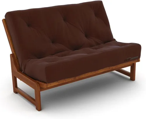 Vista 60 de Nirvana Futons Colchón de futón completo de 6 pulgadas, sarga azul marino, fabricado en Estados Unidos