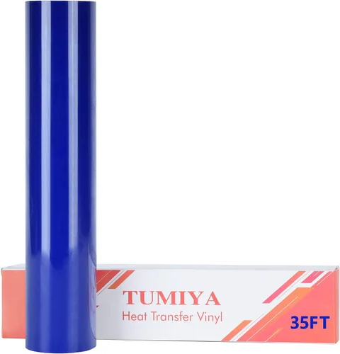 Vista 32 de TUMIYA Rollo de vinilo de transferencia de calor, 12 pulgadas x 14 pies, vinilo HTV negro para camisetas de vinilo HTV (negro, 14 pies)