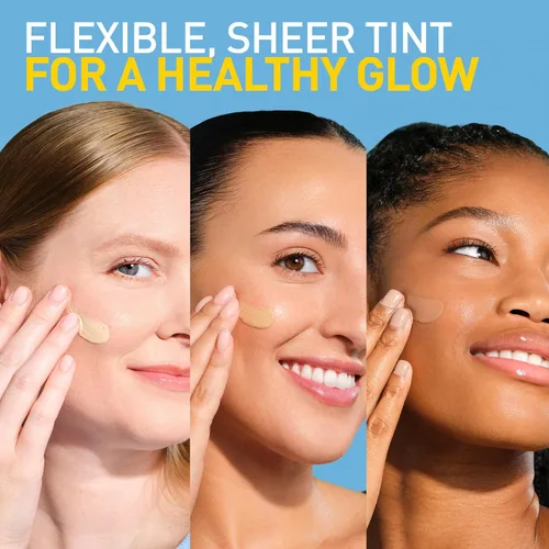 Vista 5 de CeraVe Protector solar mineral hidratante SPF 30 con tinte transparente, protector solar mineral tintado con óxido de zinc y dióxido de titanio, se
