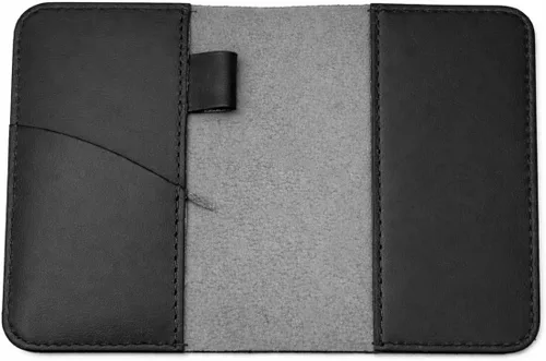 Vista 13 de Funda de cuero para notas de campo, funda para cuaderno para Cahier, funda tipo cartera, (3.5 x 5.5 pulgadas) con ranura para tarjetas/cuaderno