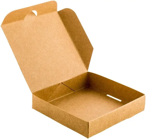 Vista 2 de Restaurantware Cajas de pizza de 3.5 x 3.5 x 0.8 pulgadas, 100 cajas de pizza pequeñas desechables – cierres duraderos en pizzas, galletas