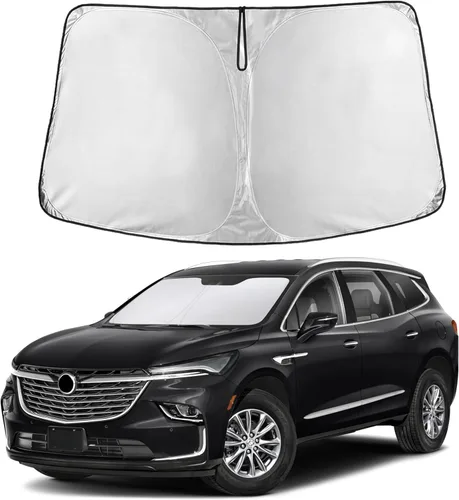 Vista 64 de Parasol para parabrisas para Rivian R1S 2022-2024 2025 compatible con EcoNour material de poliéster 240T, visera solar para coches, reflector que