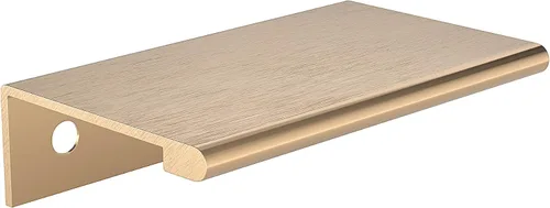 Vista 16 de Richelieu Hardware BP98982510 Lincoln Collection 1 pulgada (25 mm) de centro a centro Manija de tirador de borde de gabinete y cajón de aluminio