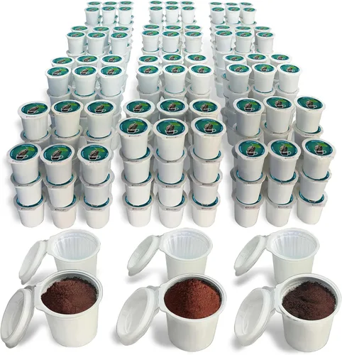 Vista 10 de 96 cápsulas iFillCup - Utiliza tu café favorito, se adapta a todas las cafeteras K Cup, ahorra $ cientos, tiene capacidad para un 50% más de café