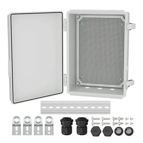 Vista 8 de Joinfworld Caja Eléctrica al Aire Libre Impermeable IP67 6X6 Caja de Proyecto de Plástico Recinto Resistente a la Intemperie para WiFi Electrónica