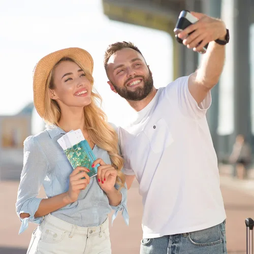 Vista 5 de Caweet Funda para tarjeta de vacunación, tarjetero de piel con cierre de banda elástica, Almond Blossom, Tarjetero para pasaporte y vacunación