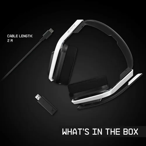 Vista 7 de ASTRO Gaming A20 Wireless Headset Gen 2 for PlayStation 5 and 4 PC Mac - WhiteBlue