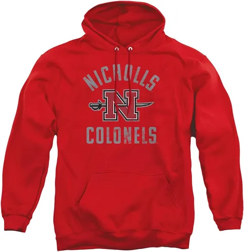 Vista 136 de LOGOVISION Colección oficial de sudaderas con capucha para adultos con logotipo desgastado grande universitario