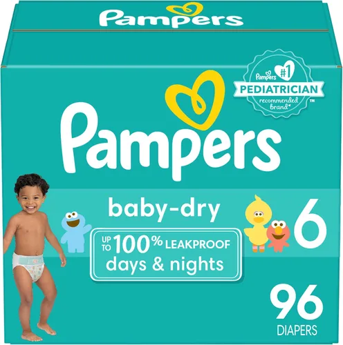 Vista 38 de Pañales Pampers Baby Dry - Talla 2, 186 unidades, pañal desechable absorbente para bebé (el empaque puede variar)