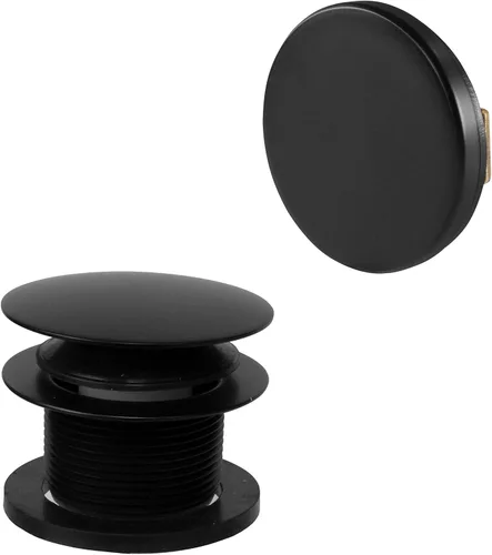 Vista 13 de Westbrass D398RK-12A Tapón de drenaje de bañera con punta de hongo de rosca gruesa NPSM de 1-1/2 pulgadas con placa frontal de desbordamiento Bronce