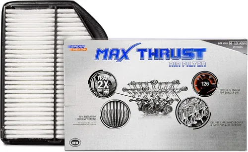 Vista 71 de Filtro de aire de motor Spearhead MPG Defense Max Thrust para vehículos de todo kilometraje, se adapta como el OEM, restaura MPG y aceleración