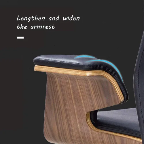 Vista 8 de Black Executive Office Chair, Ergonomic Office Chair PU Leather Desk Chair High Back Computer Chair with Flip up Armrest Rolling Swivel Adjustable