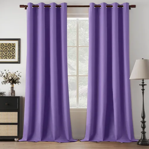 Vista 37 de Cortinas de Lino Beige con Bloqueo Total de Luz de 64 Pulgadas de Largo, Lino Sintético Texturizado con Bloqueo de Calor y Aislamiento Térmico