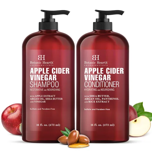 Vista 14 de Botanic Hearth Juego de champú y acondicionador para cabello rizado para cabello rizado Desenreda, define y mejora los rizos Con aceite
