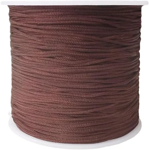 Vista 13 de Cuerda de nailon de 109 yardas de 0.031 in para pulseras de macramé, nudos chinos, collares, colgantes, fabricación de joyas (rojo)