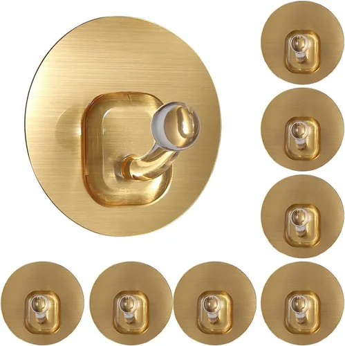 Vista 11 de Uten Ganchos adhesivos para colgar, paquete de 10, ganchos de pared resistentes de 11 libras, autoadhesivos, impermeables, ganchos para toallas