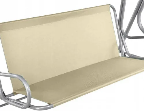 Vista 8 de Funda para Silla Columpio de Banco Cubierta de Repuesto, 600D Impermeable Fundas de Asiento de Silla Columpio para Patio Exterior Jardín Silla Beige