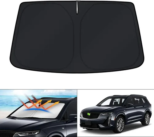 Vista 69 de KUST Parasol para parabrisas para BMW X1 F48 2016, 2017, 2018, 2019, 2020, 2021, 2022, accesorios de ajuste personalizado, parasol plegable