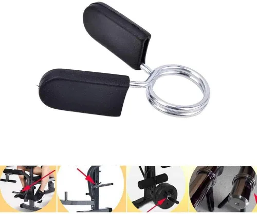 Vista 4 de Hididi Collares de clip de resorte de barra de 1 pulgada (0.984 in), ideal para abrazaderas de clip de barra de 1 pulgada de diámetro