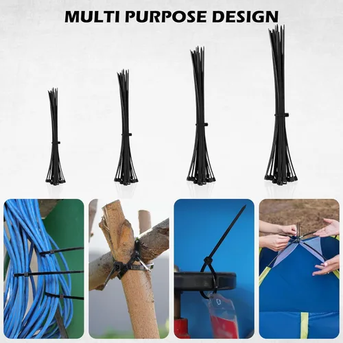 Vista 7 de Cuerdas elásticas resistentes con ganchos, 129 piezas, 18, 20, 32, 40 pulgadas, cuerda elástica de goma para exteriores, 4 clips de lona para toldo