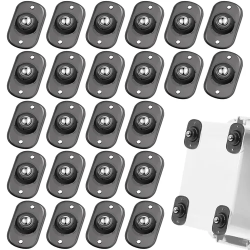 Vista 14 de Honoson 8 Piezas Ruedas Giratorias Autoadhesivas para Electrodomésticos, Rodillos de Electrodomésticos, Deslizadores para Electrodomésticos