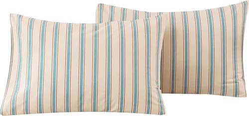 Vista 32 de Ecocott Fundas de almohada 100% algodón natural, tamaño estándar, color verde aguacate, paquete de 2 fundas de almohada con cierre de sobre