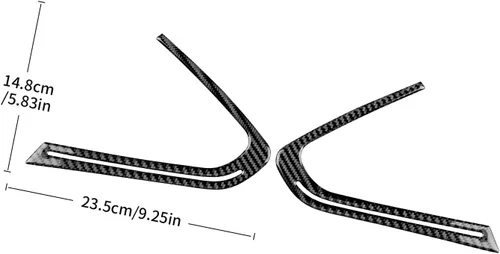 Vista 2 de Fibra de carbono, para BMW Z4 G29 2019 2020 2021 2022 2023, accesorios para puerta de automóvil, cubierta de marco de altavoz de audio para puerta