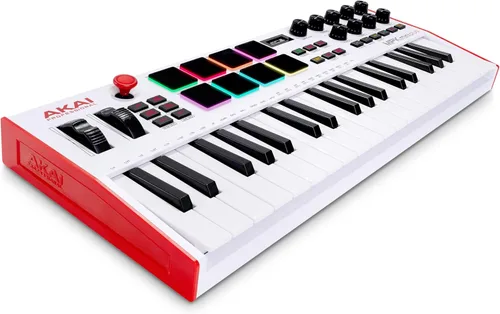 Vista 25 de Akai Professional MPK Mini Plus - Controlador de teclado MIDI USB con 37 teclas mini, 8 almohadillas MPC, secuenciador, E/S MIDI/CV/Gate, software