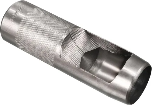 Vista 7 de uxcell® Perforador hueco redondo de acero artesanal de cuero 0.709 in para cinturón de cuero banda reloj junta