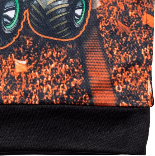 Vista 6 de Monster Jam Maximum Destruction El Toro Loco Grave Digger - Sudadera con capucha de forro polar para niños pequeños a grandes