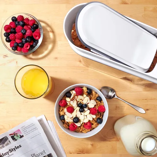 Vista 10 de OXO Good Grips Dispensador hermético de cereales POP de tamaño mediano (3.2 L)