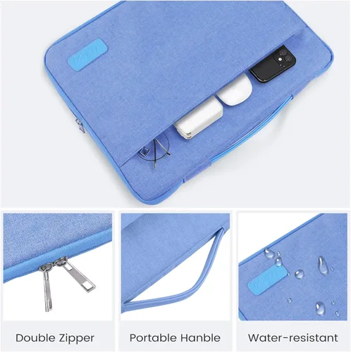 Vista 5 de iCasso Funda rígida para MacBook Air de 15 pulgadas 2025 2024 2023 Release M4 A3241 M3 A3114 M2 A2941, funda rígida y bolsa de transporte