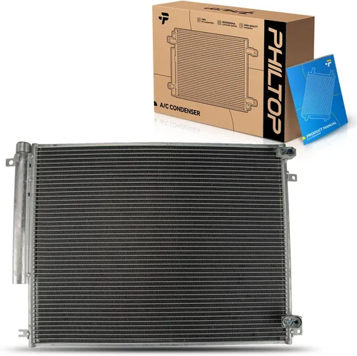 Vista 12 de PHILTOP Reemplazo del condensador de aire acondicionado para Ram1500 2003-2008, Ram2500 2003-2008, Ram3500 2003-2008, para OEM 5072993AB, 5072993AA