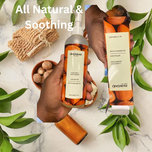Vista 3 de Skin Aglow - Aceite de baño nutritivo de manteca de karité: calma, hidrata, rejuvenece e hidrata para una piel radiante, 8 onzas líquidas