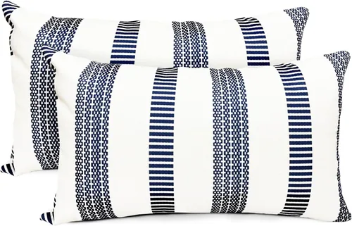 Vista 78 de Juego de 2 fundas de almohada decorativas negras boho 16x16 pulgadas, fundas de almohada de lino modernas estilo bohemia campestre para exteriores