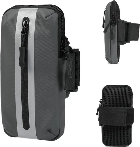 Vista 12 de Prime Comfort Brazalete para teléfono para correr, bandas para iPhone para ejercicio, bandas de brazo para correr para teléfono celular, monedero