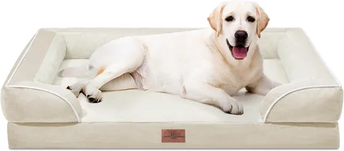 Vista 91 de Comfort Expression - Cama ortopédica para perros medianos de 30x20 pulgadas, cama impermeable de espuma de huevera para mascotas medianas