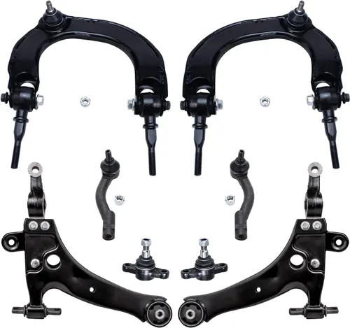 Vista 38 de Detroit Axle - Kit de brazos de control delanteros de 8 piezas para Chevy Trailblazer EXT GMC Envoy XL XUV Buick Rainier Isuzu Ascender, brazos