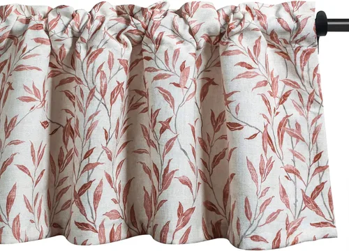 Vista 38 de VOGOL Cortinas pequeñas para ventana, lindas cortinas cortas con estampado de pájaros para cuarto de bebé, baño, cafetería, puerta, cabeza, 30 x 24